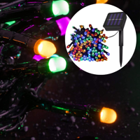 Genérica - Luces Navidad 10Mts Recarga Solar Multicolor