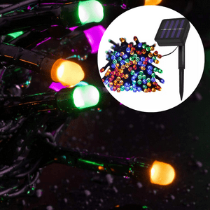 Genérica - Luces Navidad 10Mts Recarga Solar Multicolor