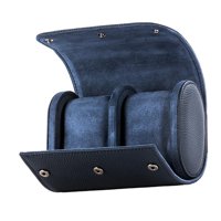 Ioensy - Pu Watch Roll Estuche De Viaje Organizador De Almacenamiento Para Collares Día De La Madre Azul