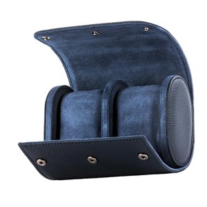 Ioensy - Pu Watch Roll Estuche De Viaje Organizador De Almacenamiento Para Collares Día De La Madre Azul