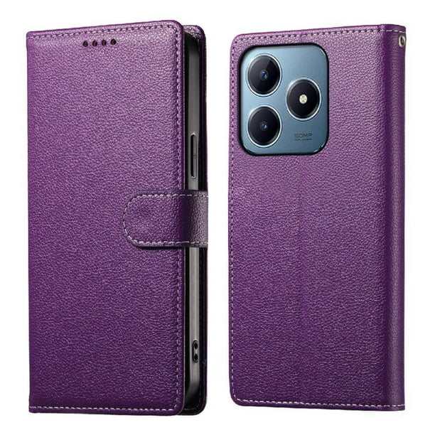 Funda para FOXDOCK Realme Note 60 4G– Cuero Premium, 3 ranuras para tarjetas, Protección contra impactos