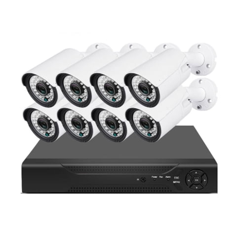 Importclick - Kit Cctv 8 Cámaras De Seguridad Mas Dvr 1080P Full Hd