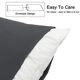 thumbnail image 3 of Funda de Almohada Corporal PiccoCasa de Microfibra Cepillada, Gris Jumbo, 3 of 7