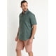 thumbnail image 3 of Camisa Oxford Estampada Verde Petróleo verde oscuro 2XL, 3 of 4