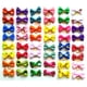 thumbnail image 1 of 60 lazos pequeños para el pelo con gomas elásticas para cachorros, accesorios hechos a mano para el cuidado de mascotas (color aleatorio), 1 of 5