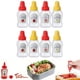 thumbnail image 3 of 8pcs, Mini Ketchup Bottles, Condiment Squeeze Bottle, Plastic Portable Containers Bottle For Adults Office Lunchbox Picnic, Squeeze Bottles For Oil Soy Sauce Honey Salad Dressing, 25ml/0.87oz, 3 of 4