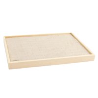 Ioensy - Bandeja De Madera Para Joyas, Collar, Pulsera, Organizador De Exhibición De Almacenamiento, Bandeja De 100 Anillos