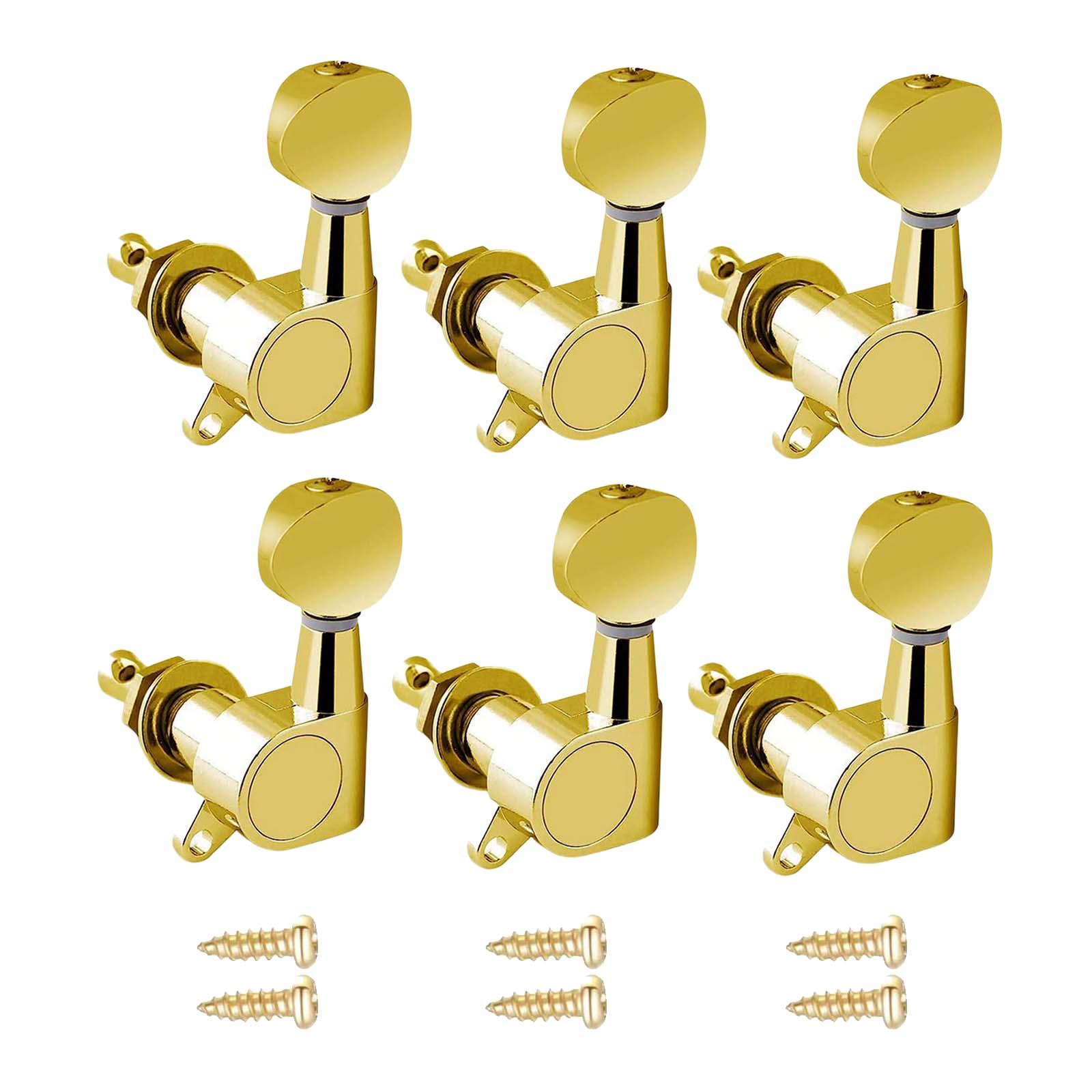 Bothyi - 6X Clavijas De Afinación De Guitarra Clavijas De Cuerda Selladas Para Guitarras Clásicas Guitarra Eléctrica Aureate 6L