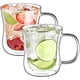 thumbnail image 2 of Juego de tazas de café de vidrio borosilicato para latte macchiato de doble capa adelgazante, juego de 2 piezas de 350 ml con asa, adecuado para una variedad de bebidas, 2 of 6