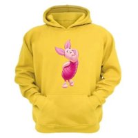 Genérico - Polerón Canguro Puerquito Pooh Amarillo Talla Xl Unisex