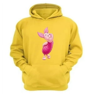 Genérico - Polerón Canguro Puerquito Pooh Amarillo Talla Xs Unisex