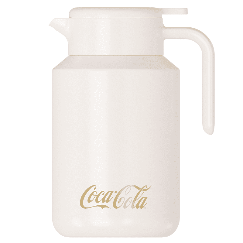 Coca Cola Jarra Termica Teteras Cafe O Te Acero Inoxidable 1600ml Blanco
