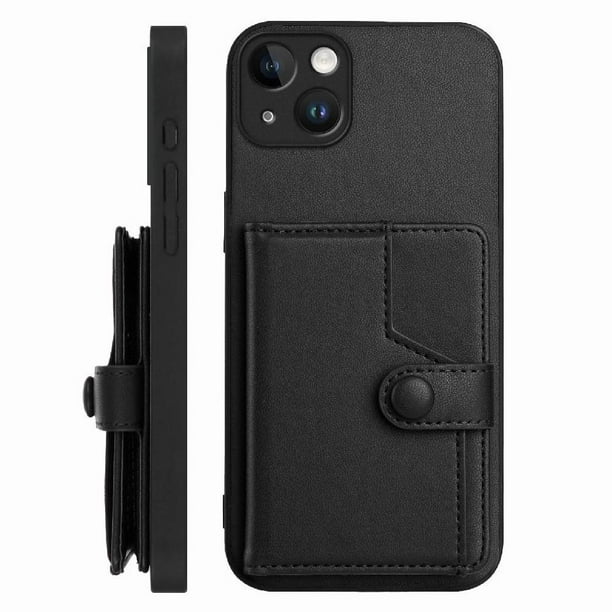 FOXDOCK Funda para iPhone 14 plus con Bloqueo RFID - Diseño Elegante con Cierre de Botón