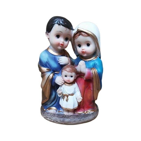 Estatua De La Madre María, Artesanía De Resina, Estatua De La Sagrada Familia Para Sala De Estar, Escritorio Del Hogar