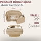 thumbnail image 5 of Bolsa de pañales Lion & Light 30x10x20 cm Beige (cruzado), 5 of 9