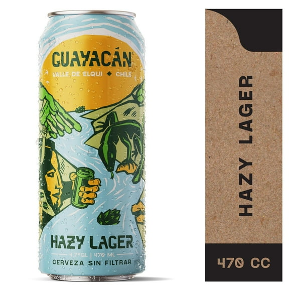 Cerveza Hazy Lager Sin Filtrar 4,7° Lata, 470 ml