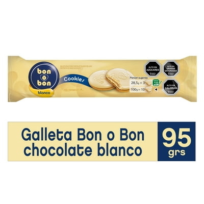 Galleta Bañada Bon O Bon Blanco 95 G Arcor