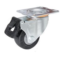 Supo - Z03 Pu Rueda Giratoria Con Freno Base Plana 75Mm