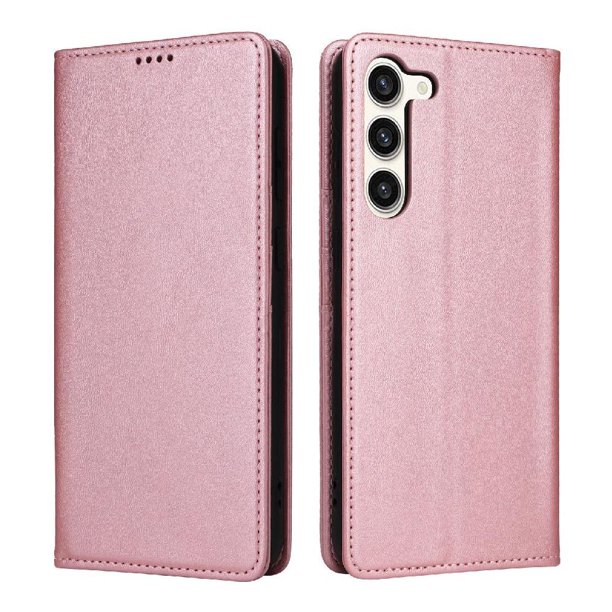Funda Cartera para Samsung Galaxy S23 Plus con Ranuras Tarjetas y Soporte - Protección Completa Oro rosa
