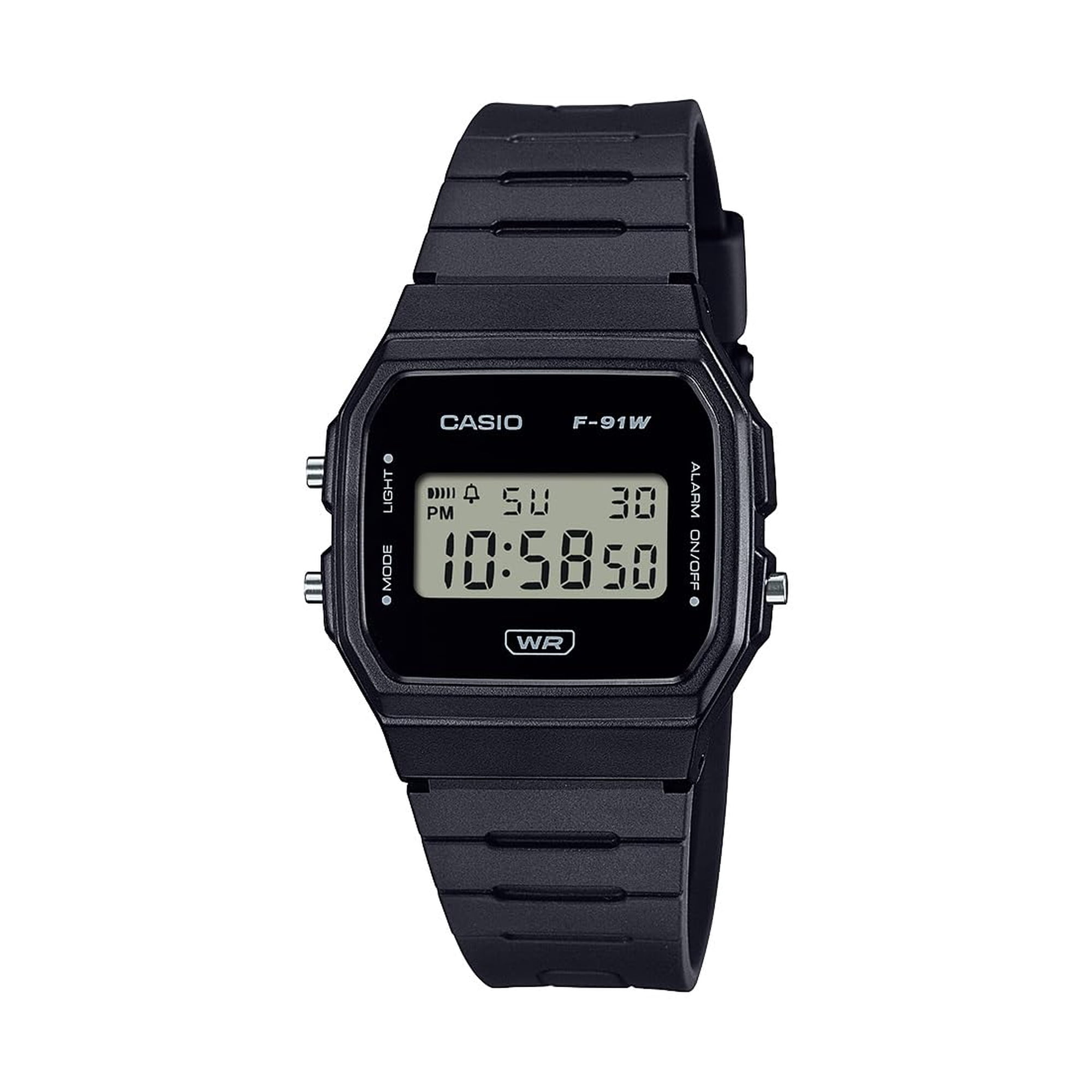 Reloj Casio Serie F-91wb Digital Para Hombre Con Alarma Y Fecha