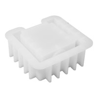 Bothyi - Candelabro Hecho A Mano De Fundición De Resina, Molde Para Decoración Del Hogar, Comedor, Molde Cuadrado