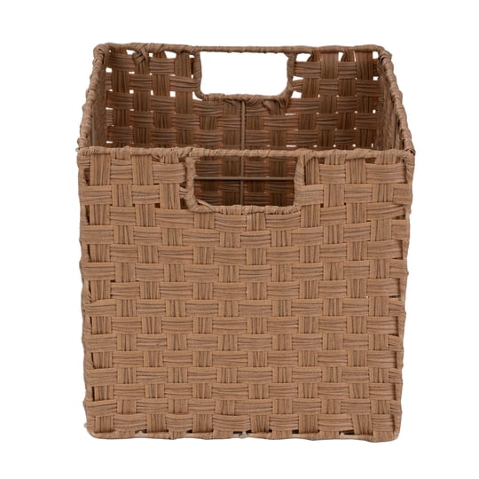 Canasto Straw Cuadrado Metal,plastico Mainstays