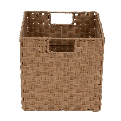 Canasto Straw Cuadrado Metal,Plastico Mainstays