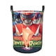 thumbnail image 1 of Power Rangers Cesta de lavandería de gran capacidad redonda con asa, bolsa para ropa sucia plegable, almacenamiento para dormitorio, baño y lavadero 44x35 cm, 1 of 6
