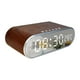thumbnail image 1 of Reloj Despertador Digital Moderno Reloj Electrónico De Escritorio Para Mesita De Noche Baño Interior Marrón, 1 of 3