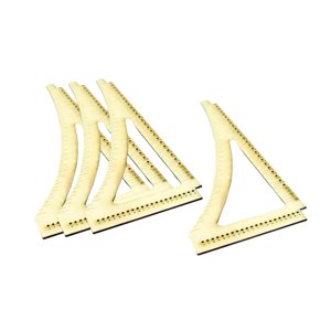 Bothyi - Escalera De Cuerda Con Nudo Trenzado De Madera De Doble Cara Para Modelismo Naval Antiguo