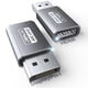 thumbnail image 1 of Adaptador DisplayPort a HDMI JSAUX 4K, paquete de 2 para PC, Dell, Lenovo, 1 of 7