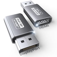 Adaptador Displayport A Hdmi Jsaux 4K, Paquete De 2 Para Pc, Dell, Lenovo