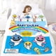 thumbnail image 5 of Baby Shark anti-pilling, suave, ligera, esponjosa y acogedora de lujo para hogar y cocina – Perfecta para niños y adultos,130X150cm, 5 of 6