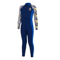 Ioensy - Traje De Baño Para Niños Traje De Baño Para Niños Protección Solar Verano Cremallera Frontal Una Pieza Xxl