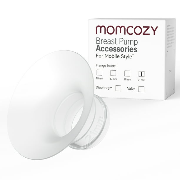Momcozy Accesorios de Repuesto para Extractor de Leche Mobile Style | M6, Insertos de Brida de 21 mm, 4 Piezas