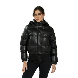 Todopiel - Chaqueta Puffa Chg74 Ecocuero Negro