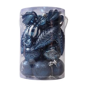 Bothyi - 21 Piezas Bolas De Navidad Adornos Adornos Para Fiesta Interior Aniversario Azul