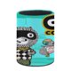 thumbnail image 3 of Carl el Coleccionista-theme Cylinder Pen Holder Pencil Organizer with Flannel Lining PVC Leather Material Cardboard Base for study work 10*8CM, 3 of 6