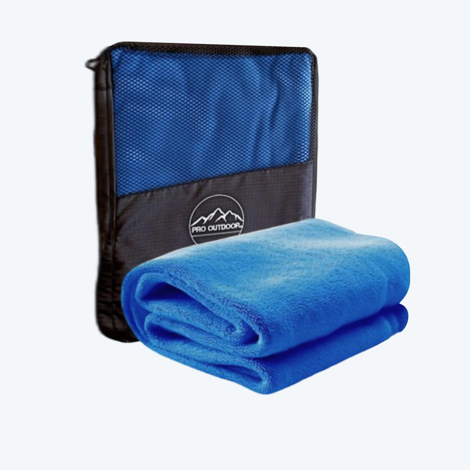 Toallon Microfibra Terry Azul Pro Outdoor