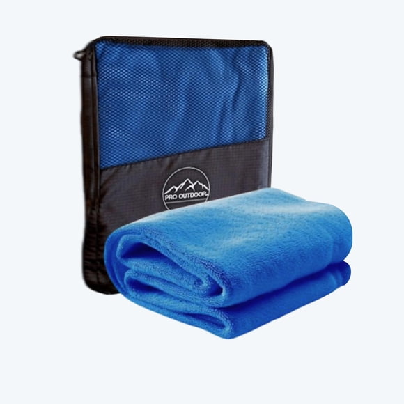 Toallon Microfibra Terry Azul Pro Outdoor