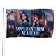 thumbnail image 1 of Academia Sobrenatural Bandera impresa con temática, regalo perfecto para fanáticos, amigos y familiares, y adecuada para actividades al aire libre e interiores, decoraciones de fiesta. 60*90CM, 1 of 6