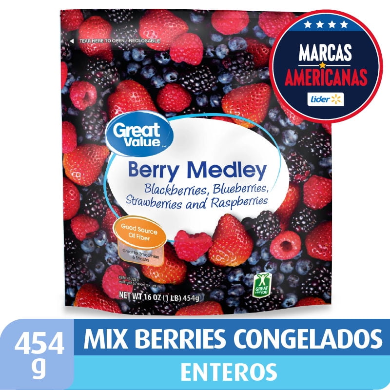 Mix De Berries Congelados 454 g Great Value