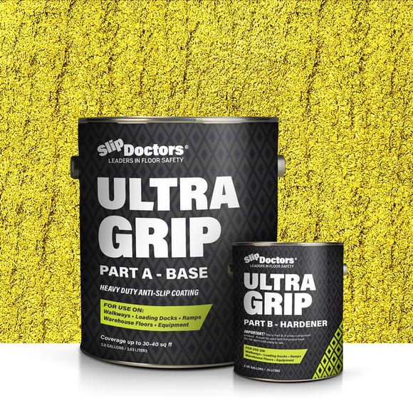 Pintura antideslizante Non-Skid Paint Slip Doctors Ultra Grip Amarillo 3,8 L Epoxi
