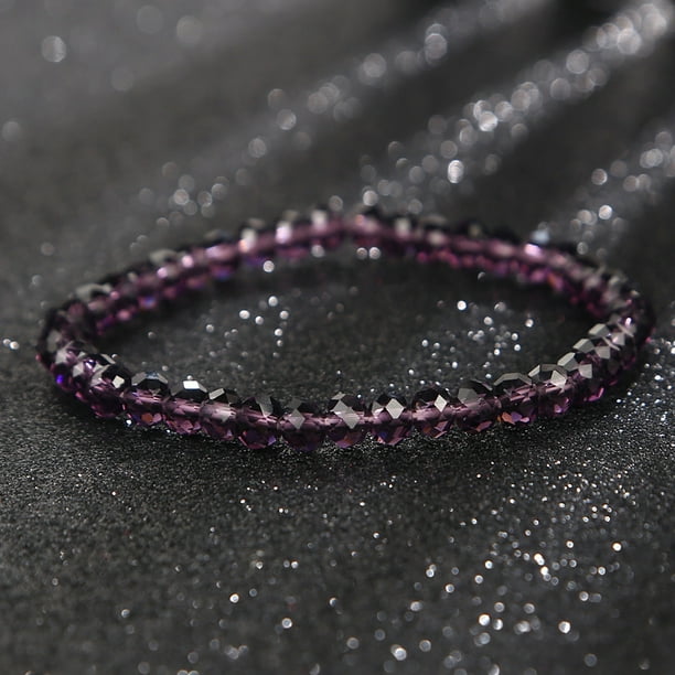 1pc Stylish and Elegant Faceted Crystal Bracelet for Women - Adds a Touch of Sparkle to Any Outfit