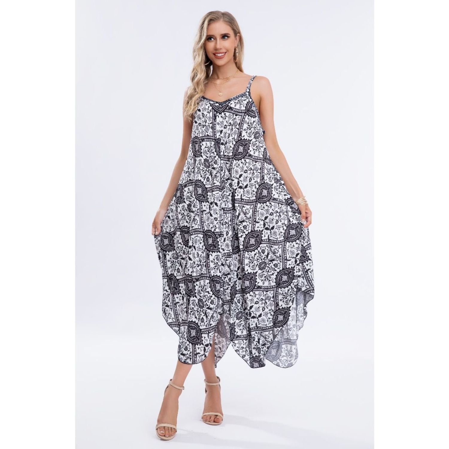 Likeshop - Vestido Largo Asimétrico Verano Salida Playa 294