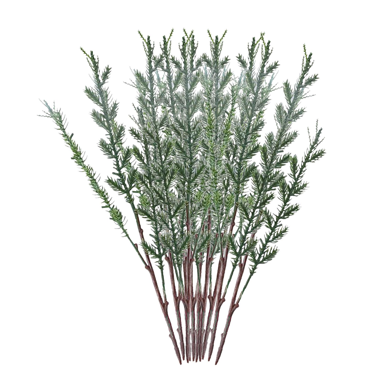 Bothyi - 10 Piezas De Ramas De Agujas De Pino Artificiales Para Decoración De Guirnaldas De Plantas Falsas