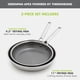thumbnail image 2 of Juego de sartenes GreenPan Hybrid de acero inoxidable de 24 cm y 28 cm, 2 of 7