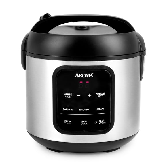 Arrocera AROMA Digital para 4 tazas/8 tazas, vaporera, multicocina
