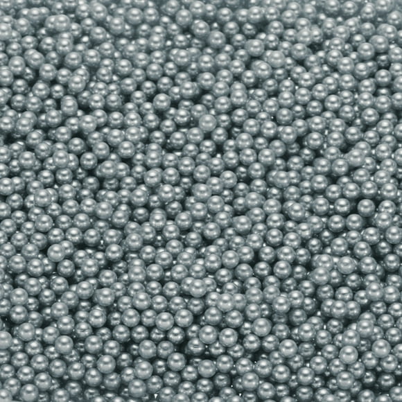 Perlas Uxcell ABS Redondas 4mm Gris Plata Profundo