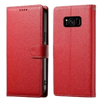 Funda Para Foxdock Samsung Galaxy S8– Cuero Premium, 3 Ranuras Para Tarjetas, Protección Contra Impactos